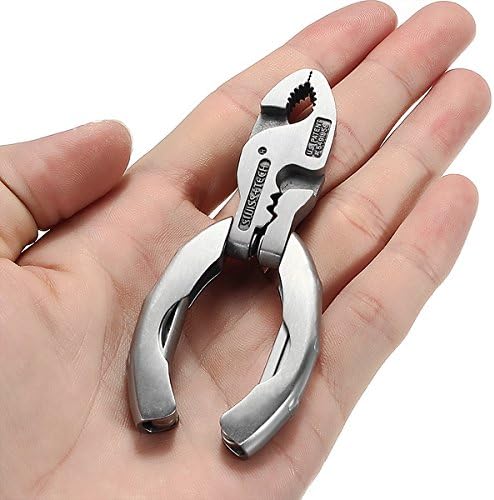 MASUNN Mini Multifunctional Tool 9 In 1 Multitool Keychain Plier Screwdriver Pocket Tools