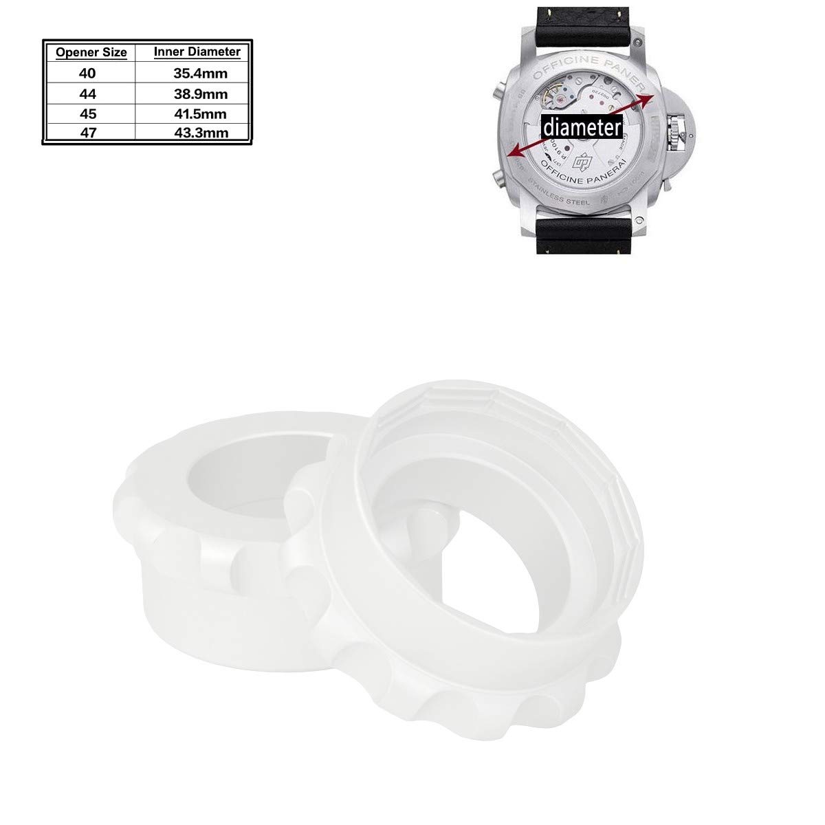 4 PAN Spezialöffner/Gehäuseöffner im Set - Uhrenwerkzeug zum Öffnen von Panerai Armbanduhren