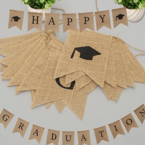 Eterspr Graduation Banner Garland, Brown and Black We Are So Proud of You Graduation Bunting Party Home Party Favors (Brown) - Image 4
