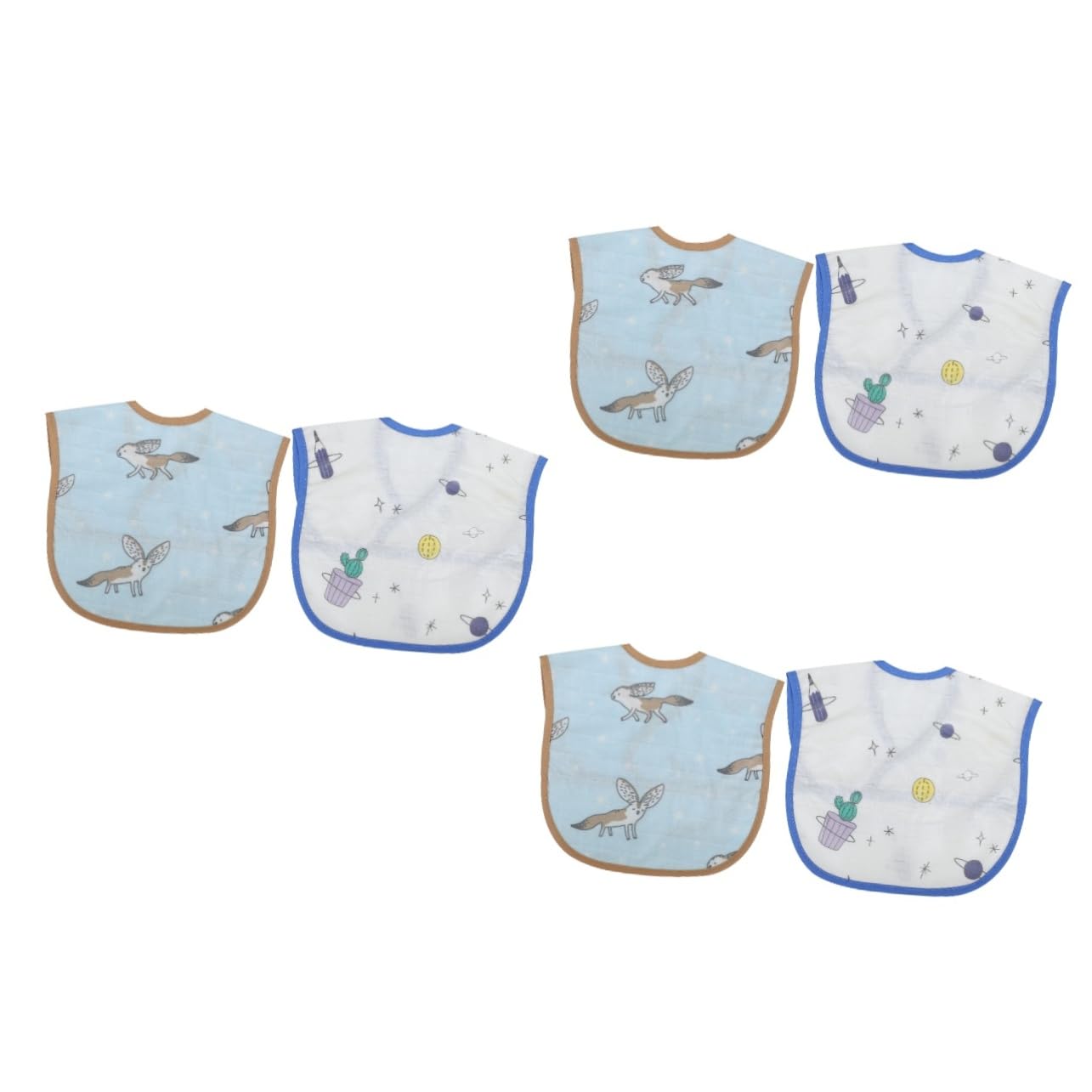TOYANDONA Bavoir Imperméable Bébé Bavoirs en Mousseline Garçon Doublure Sevrage Mené par Bébé Essuie-Face Fille Corbeille Couverture Bavoirs Bébé Dribble Coton