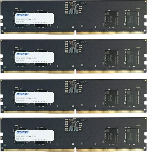 Amazon | アドテック DDR5-4800 UDIMM 8GB 4枚組 6年保証 デスクトップ