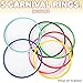 Gamie Inflatable Ring Toss Game Super Fun Outdoor Games for Kids & Adults - 5 15 Inch Tall Inflate Bases, 5 Flexible Rings and 5 Sturdy Rings - Best Birthday Party Activity Boys and Girls