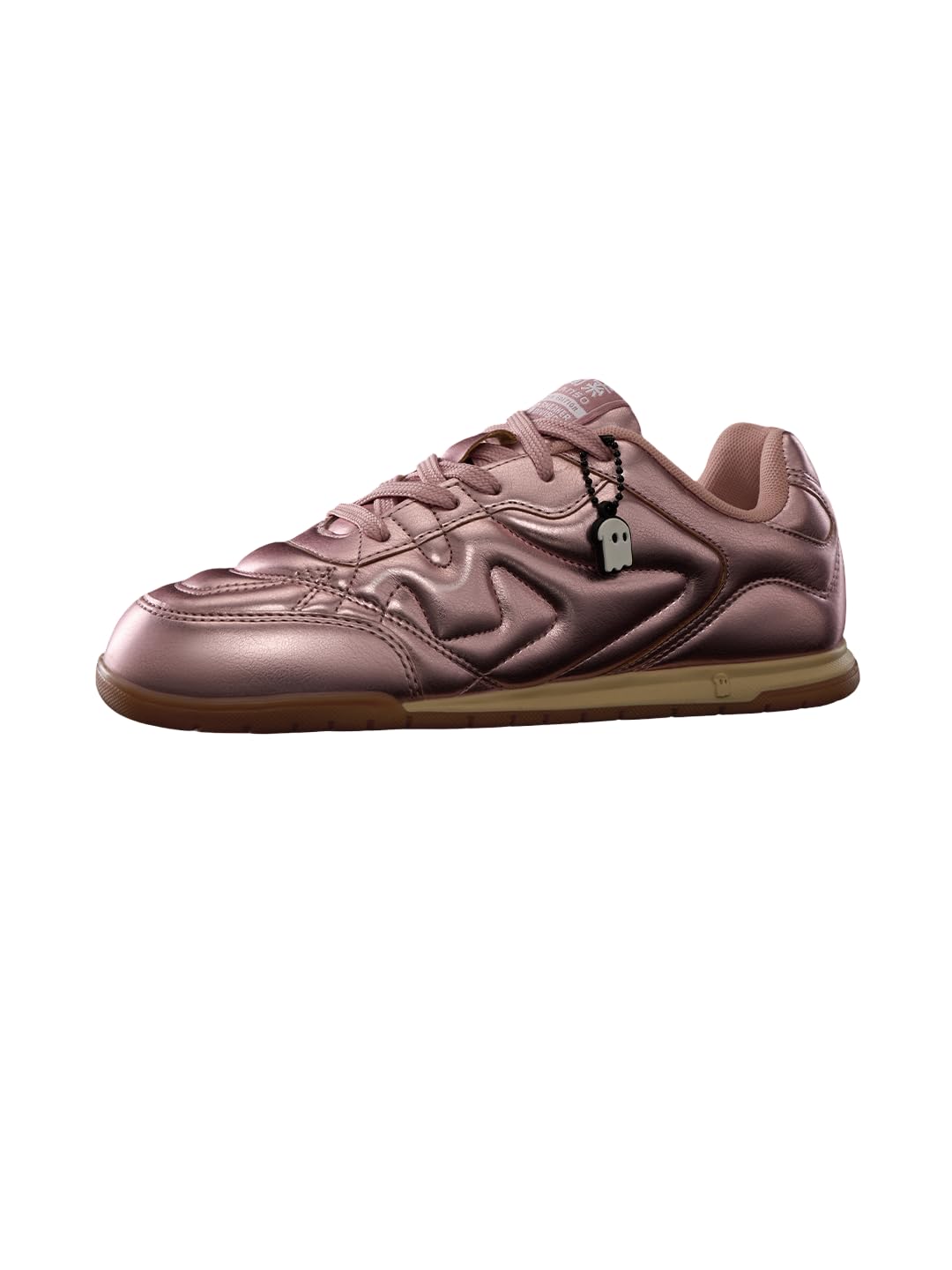 the souled store Kanso ZE: Metallic Women and Girls Low Top Sneakers Trainer Quilted Metallic PU Cushioned Footbed Durable Gum Sole Lace Up Padded Ankle Support-picture-50