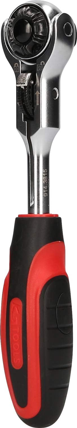 KS Tools 914.3815 Modifix 3/8 Inch Mini T-Handle Swivel Head Ratchet, 72 Teeth