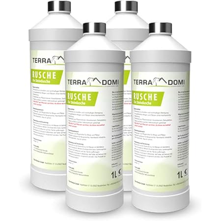 Terra Domi Rusche die Steindusche, 4x1 Liter, Steinreiniger für bis zu