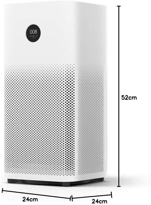 Xiaomi Mi Air Purifier 2S dimensions diagram