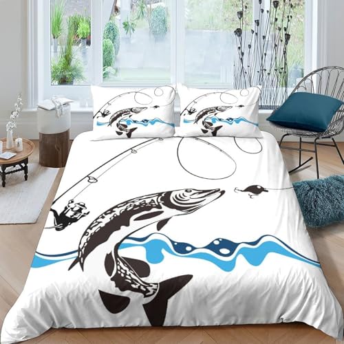 Housse de couette microfibre hypoallergique feu et eau 3D ultra douce - 4