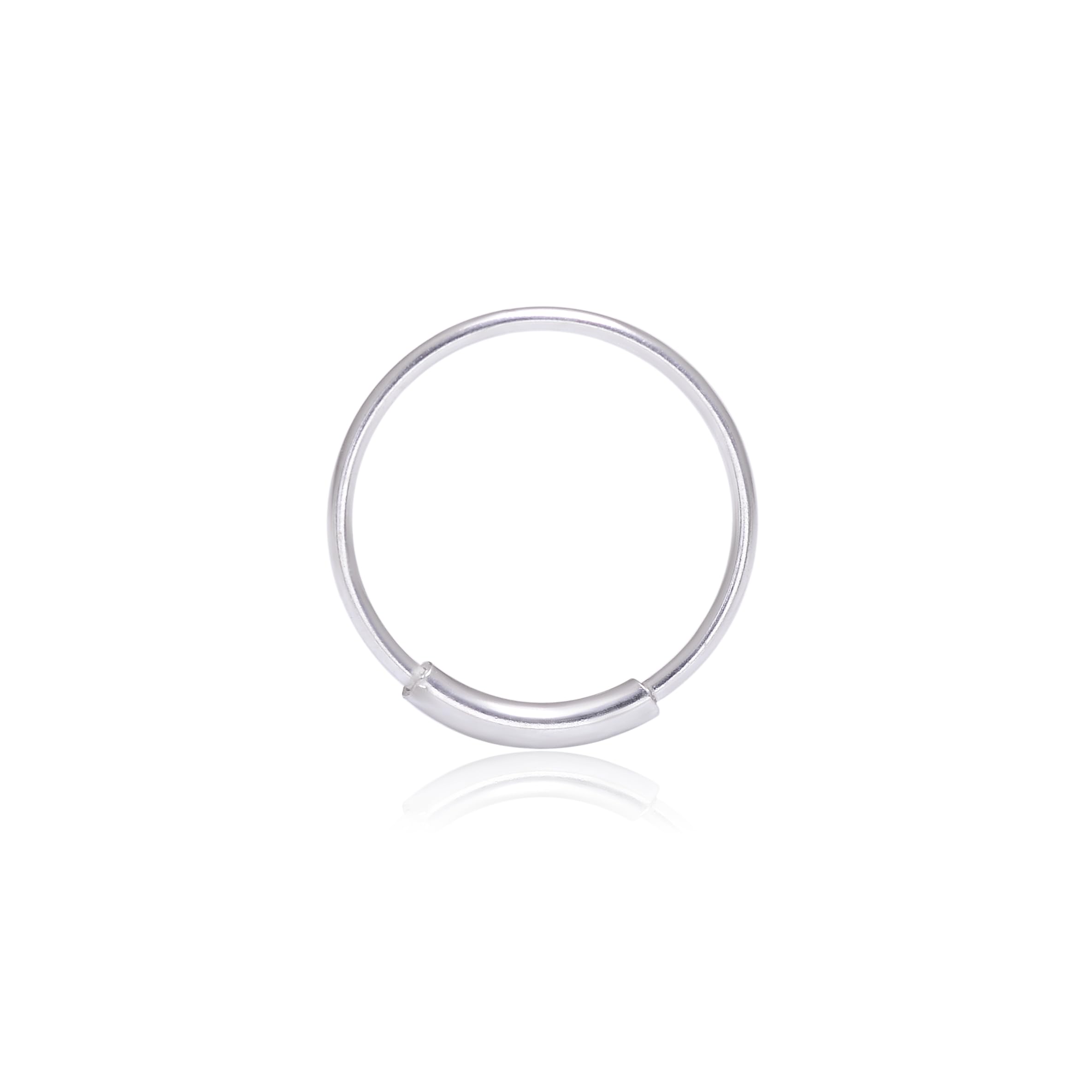 Abhooshan single light weighted Nose Ring in 92.5 Sterling Silver (B01JOHNHLS) Amazon Price History, Amazon Price Tracker