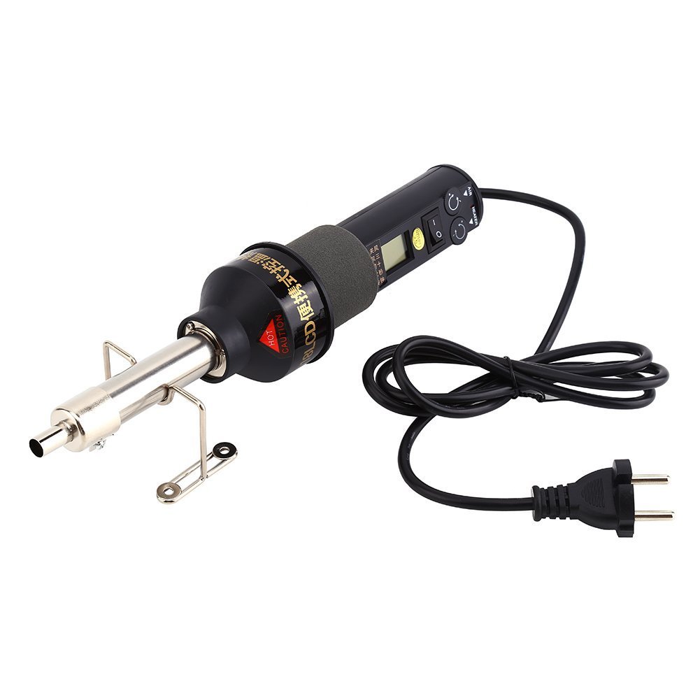 450W Pistola de aire caliente portátil soldador herramienta de soldadura LCD digital termostato ajustable con 4 boquillas