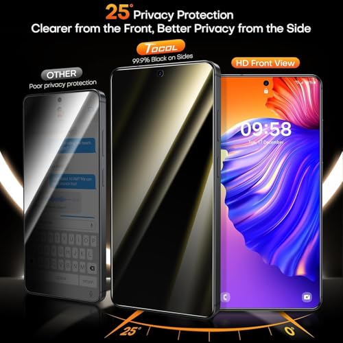 Image of FabeKeee Privacy Screen Protector for Samsung Galaxy S26 Plus | 9H Tempered Glass, Anti-Spy Protection, Scratch-Resistant, HD Clarity (1 Pack)
