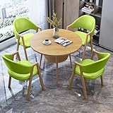 Design polyvalent : L'ensemble table et chaises de réception rondes pour négociations présente un design élégant et moderne qui s'intègre parfaitement à tous les environnements, des salles d'affaires aux pâtisseries et aux hôtels. Son élégante table ronde favorise les discussions ouvertes, ce qui la rend idéale pour les négociations et les réunions informelles.