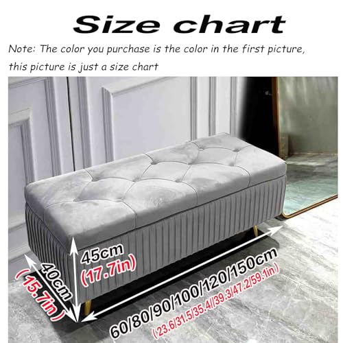Banc de rangement ottoman en velours blanc cassé avec compartiment à chaussures discret