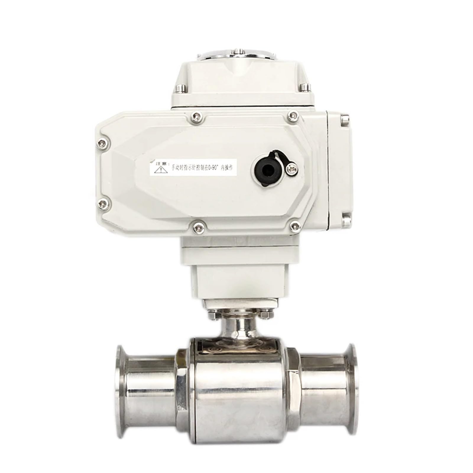 51mm 2 Way Motorized Ball Valve Q911F-16P Tri Clamp Ferrule Type Electric Ball Valve(110VAC)
