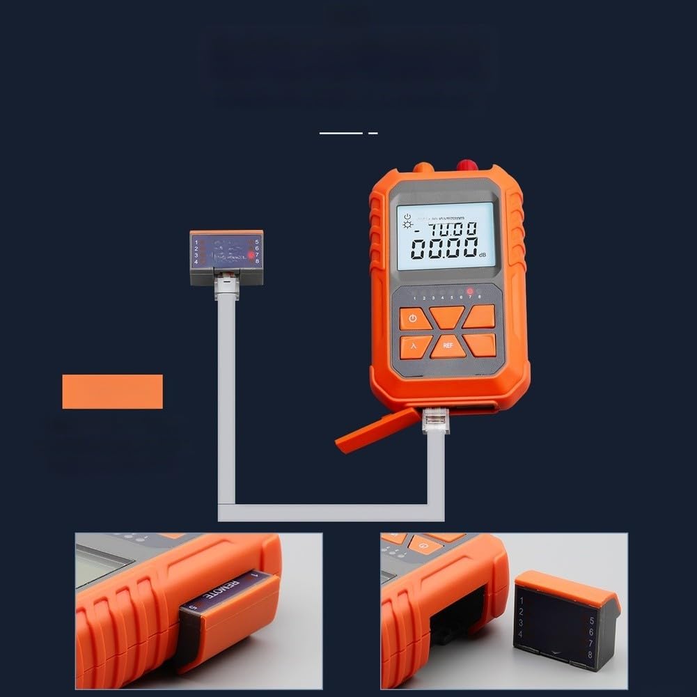 ReachMall Optisches Leistungsmessgerät Kompakt -70 bis +6dBm LED(A)