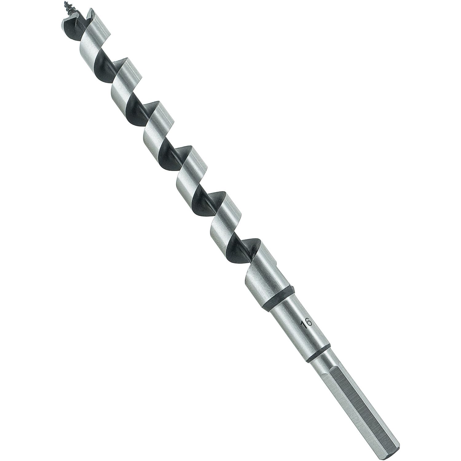 ENT 09190 Set di 6 pz. Punta trivella per trapano, Ø 10-12-14-16-18-20 mm, lunghezza totale 460 mm, in acciaio per utensili, punte legno lunghe, Punte a spirale