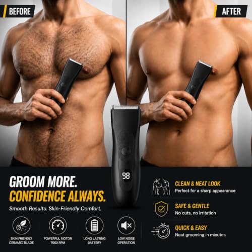 Generic Full Body Trimmer for Men, Ceramic Blade, 80-minute Runtime - Image 8