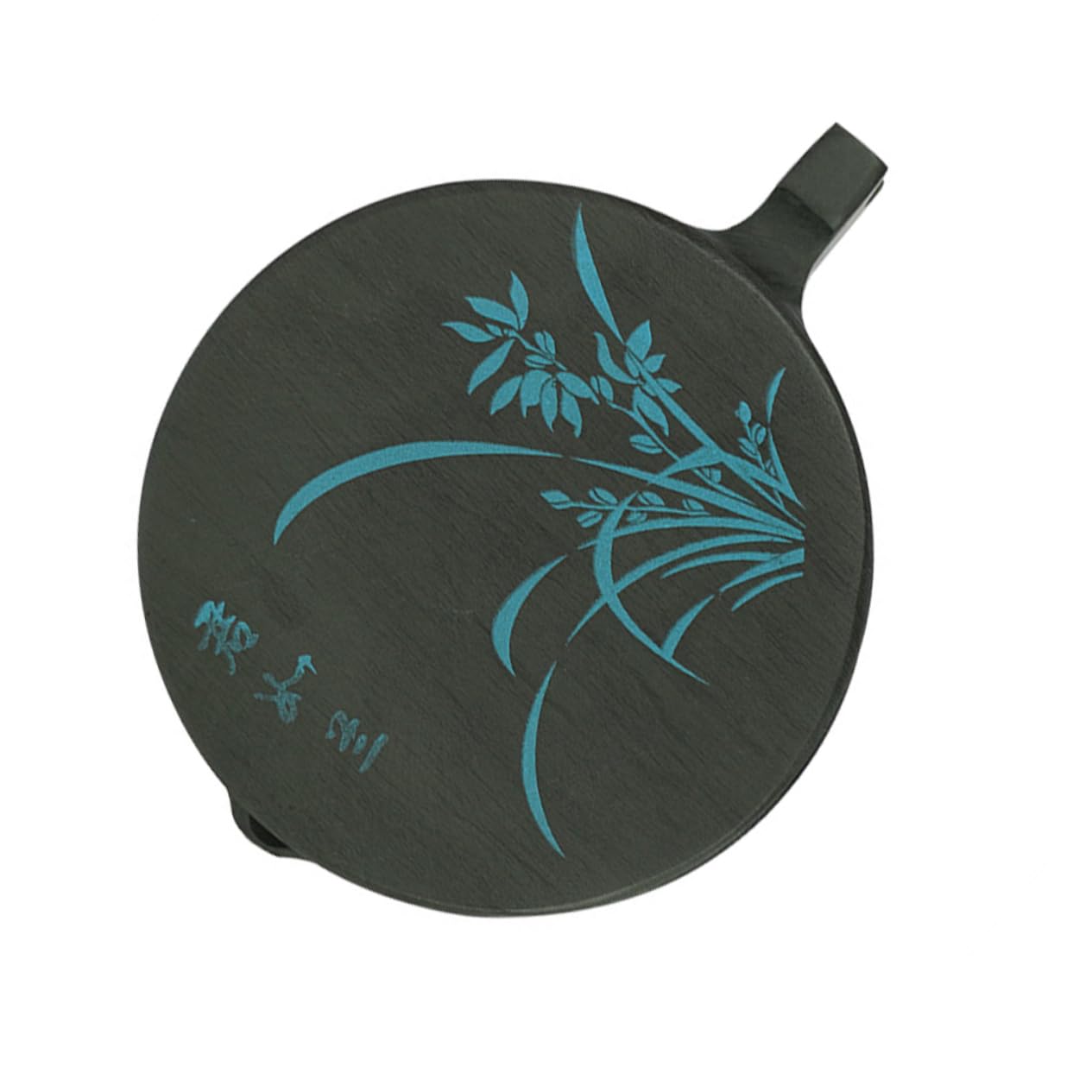 Pierre à Encre Chinoise en Pierre Naturelle, Forme Poisson, 1 Pièce