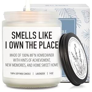 Best Housewarming Candle Gifts for New Homeowner, Smell Like I Own The Place, Closing Candles Gift for First Time Home Buyers, Women, Men, Couple, Unique First House Apartment gift-34