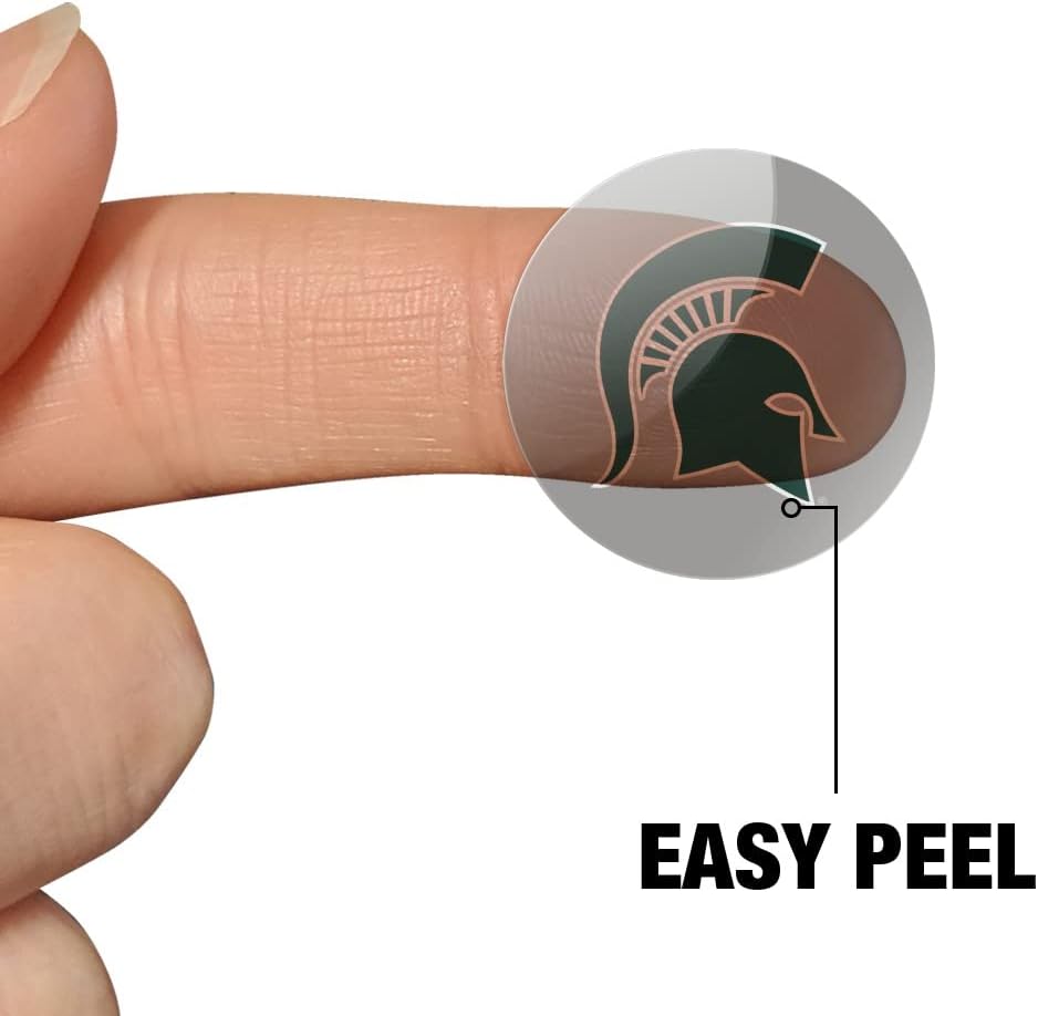 Michigan State Spartan Logo Secondary 1" Planner Calendar Scrapbooking Crafting Clear Stickers - Image 4