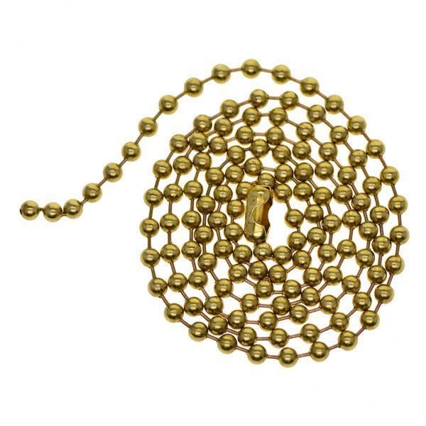 SNAPPSY 5x1Strand Brass Round Beads Ball Chain Connecor for Jewelry Making 20inch-image-43