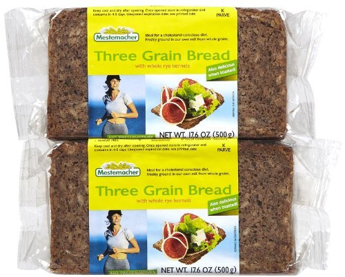 Mestemacher Three Grain Bread, 17.6 oz, 2 pk by Mestemacher