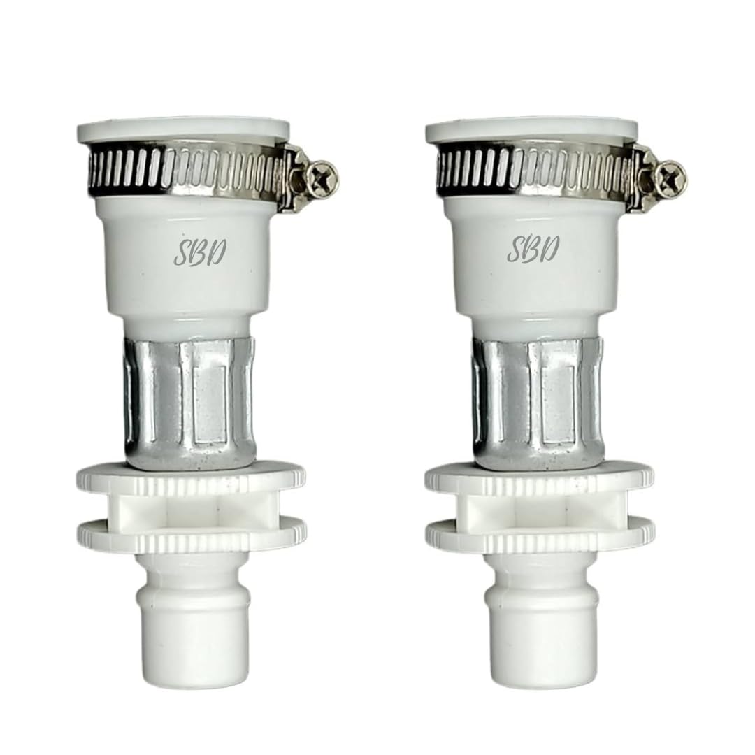 SBD Fully Automatic Washing Machine Universal Tap Connector | Washing Machine Inlet Pipe Adapter | Tap Connector for Water Pipe | Easy Install Washing Machine Tap Adapter (Pack of 2)