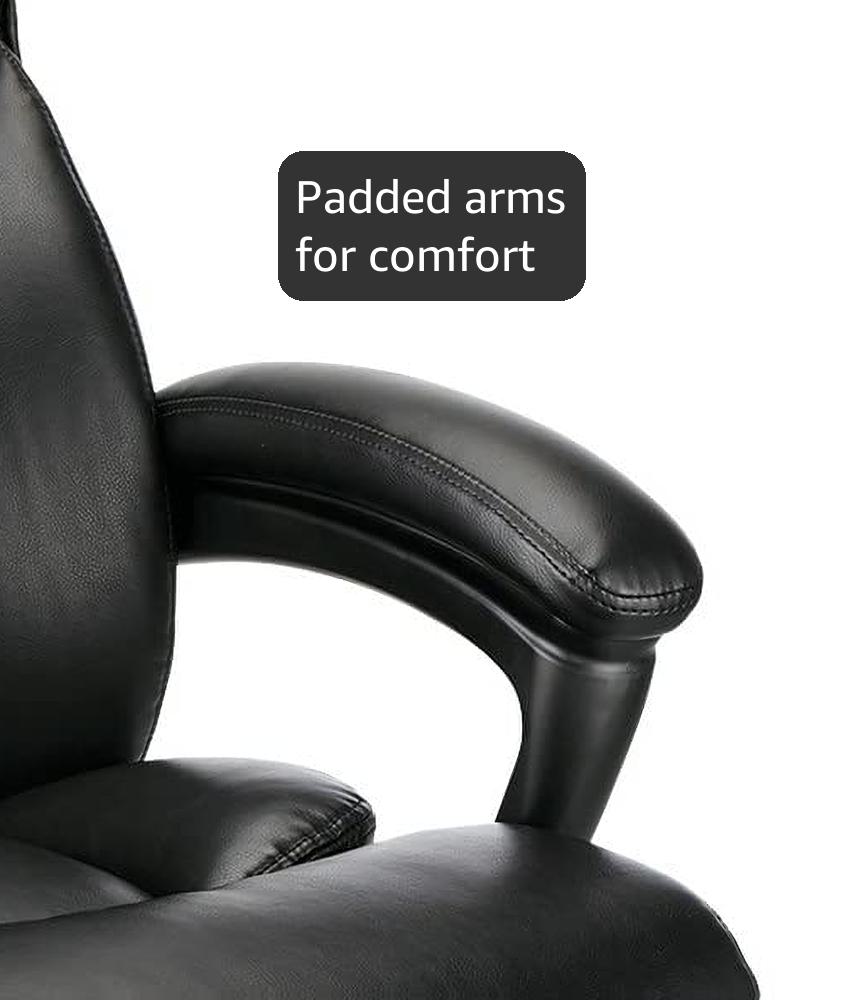 Amazon.com: Realspace® Fennington Bonded Leather High-Back Chair
