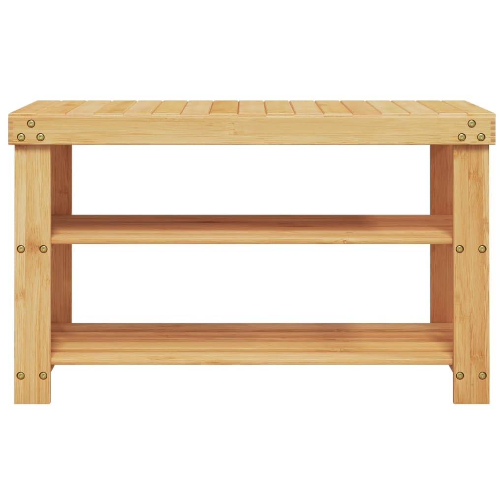 Regał na buty z bambusa z 3 półkami, 70 x 27,5 x 45 cm, do przedpokoju, szafki na buty do przechowywania i przechowywania butów