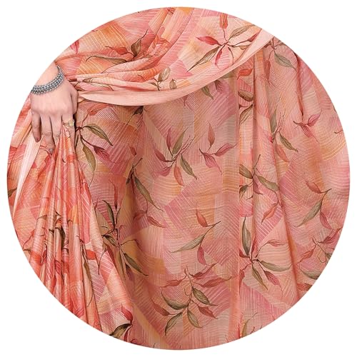 Image of MIRCHI FASHION Saree for Woman Chiffon Floral Printed | Lightweight All-Day Comfortable Women's Sari with Unstitched Blouse Piece (Available in 30 Colors)