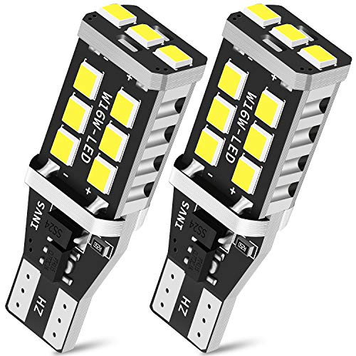 cciyu 2 x Error Free Super Bright White LED Bulbs Replacement fit for Backup Reverse Light 912 921 T10 Fits 2006-2014 Audi A3 A4 A5 A6 A7 Quattro A8 Quattro Q5 Q7 S4 S5 1.8L 2.0L 3.2L 4.0L 4.2L etc