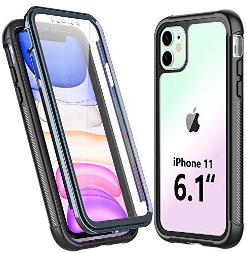 Temdan iPhone 11 Case,Full Body Built in Screen Protector Multi-Directional Bumper Case Support