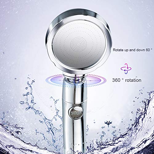 Pommeau de douche haute pression couleur or pour salle de bain moderne - 2