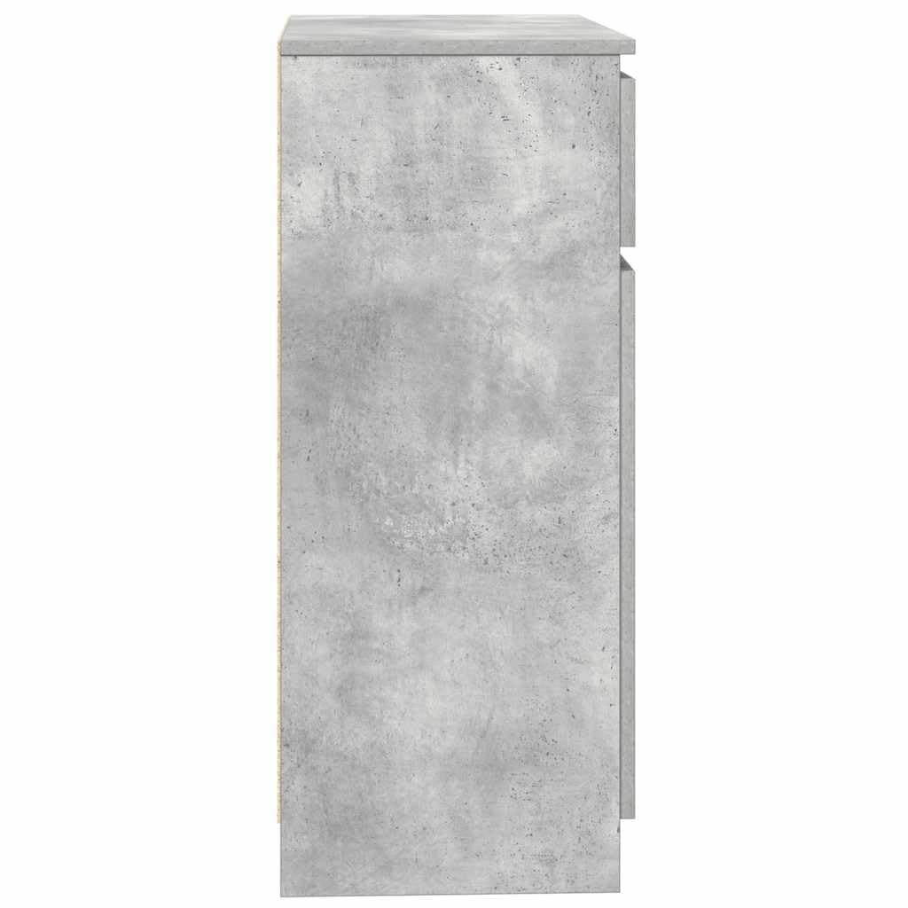 vidaXL Credenza con Cassetto Grigio Cemento 71x35x84 cm in Truciolato, Mobile Contenitore, Mobile credenza, Armadio corridoio, Mobile Buffet
