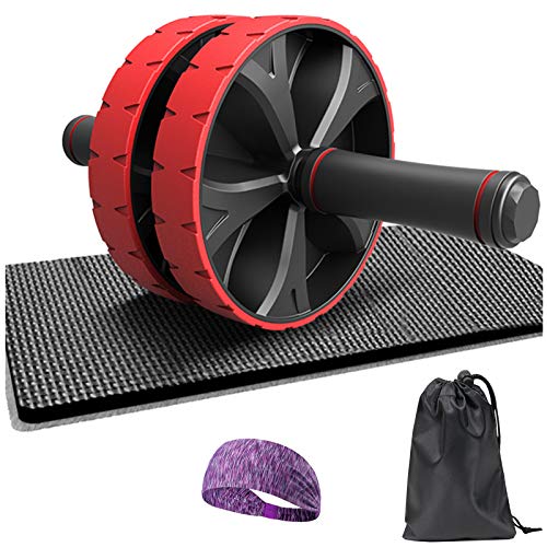 RuiDaDongFei RuiDa Ab Roller for Abs Workout - Ab Roller Wheel Exercise Equipment - Ab Wheel Exercise Equipment - Ab Wheel Roller for Home Gym - Ab Machine for Ab Workout - Ab Workout Equipment (Red)