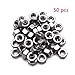 Sydien 50Pcs 304 Stainless Steel M8 x1.25mm Female Thread Hex Coarse Thread Hex Nuts