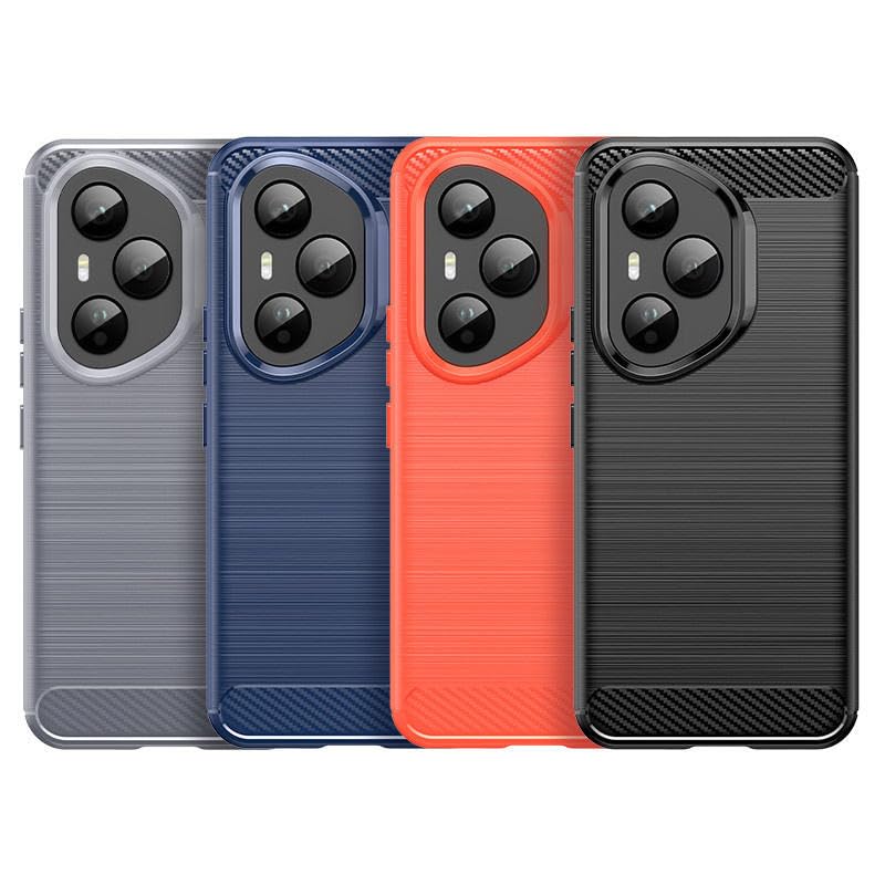Image of Hybrid Carbon Fiber Back Case for Honor 400 Pro (Blue)