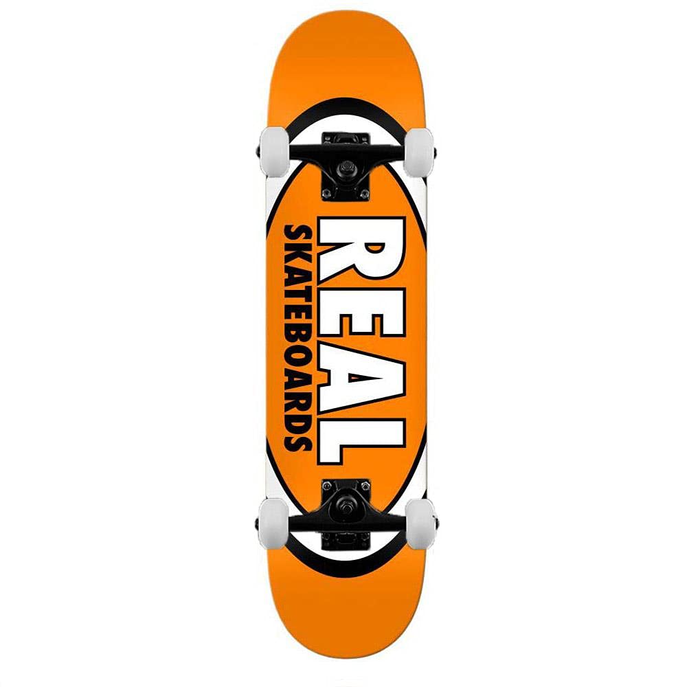 Real Team Classic Oval True Mid Skateboard complet Orange 7,5"