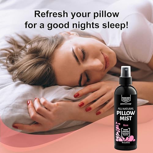 Aromasong Rose Pillow Spray - All Natural Calming Linen & Bedtime Mist For Sleep - Aromatherapy Botanical Essential Oils For Sleeping thumb #3