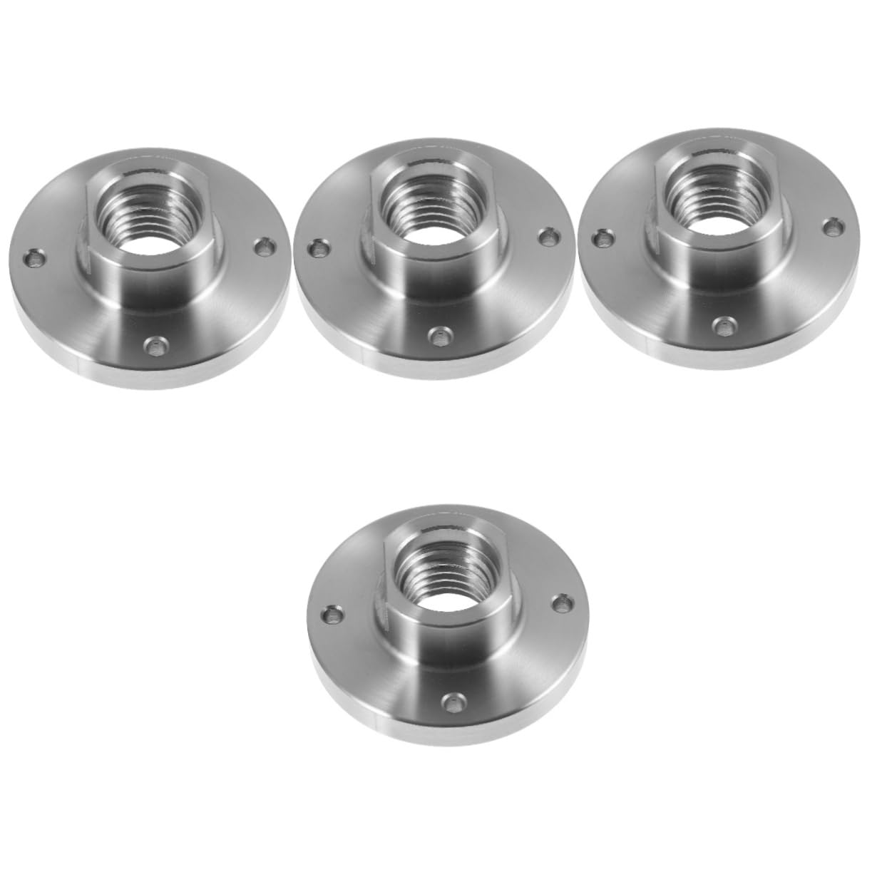 HOMSFOU 4piezas Plato De Cara De Acero Para Torno De Madera De Adaptador De Sujeción Para Proyectos De Carpintería Herramienta Versátil Para Aficionados y Profesionales
