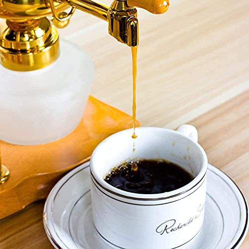 QQW Vakuum-Kaffeemaschine Siphon-Kaffeemaschine Set Kaffee Siphon Haushalt Belgisches Topf Royal Coffee Pot/Gold – Bild 6