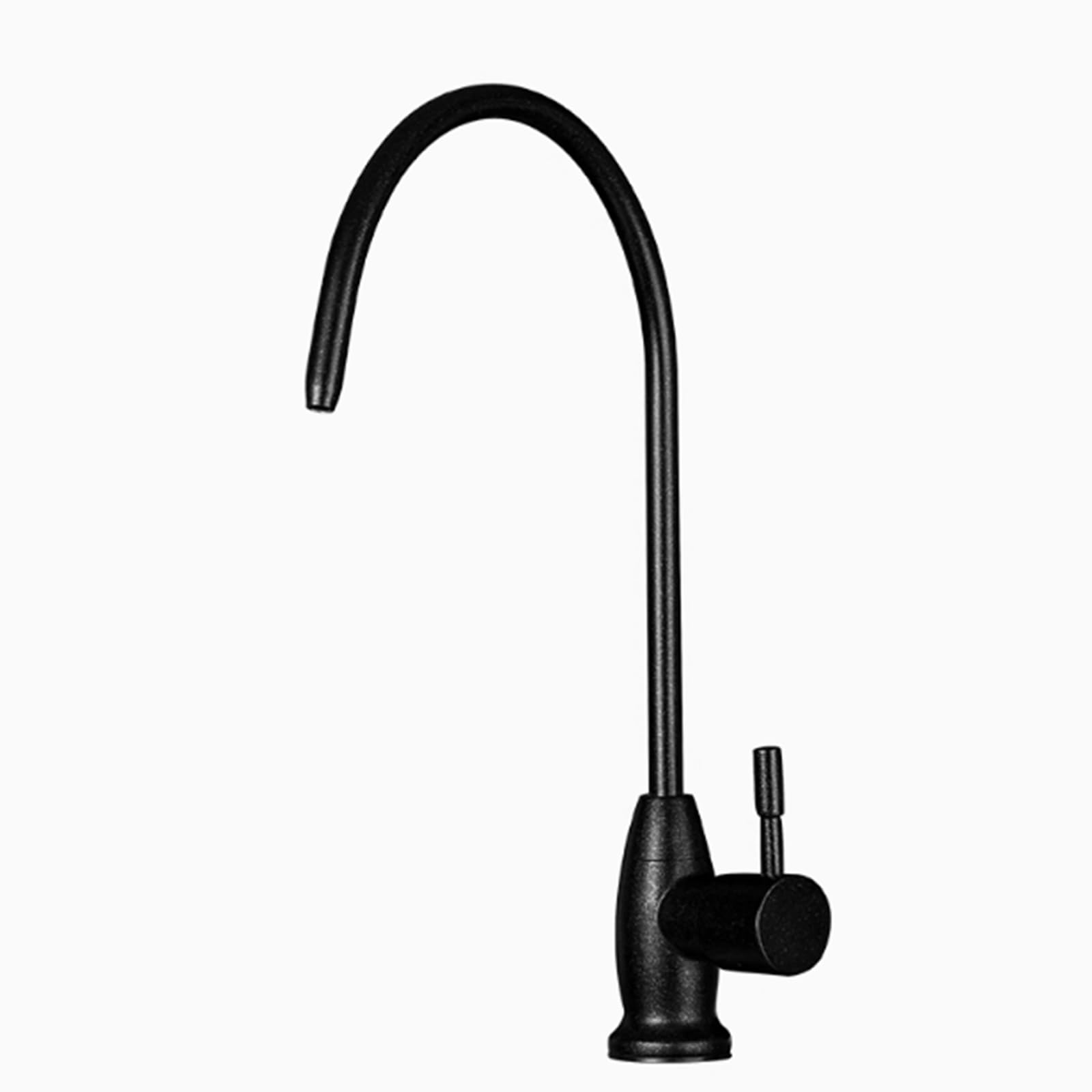 WDSOPK faucet Stainless Steel Black Swan Neck Kitchen Sink Drinking Water Filter Tap
