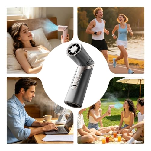 Ventilador portátil recargable de 5 velocidades para combatir el calor en tus excursiones 5