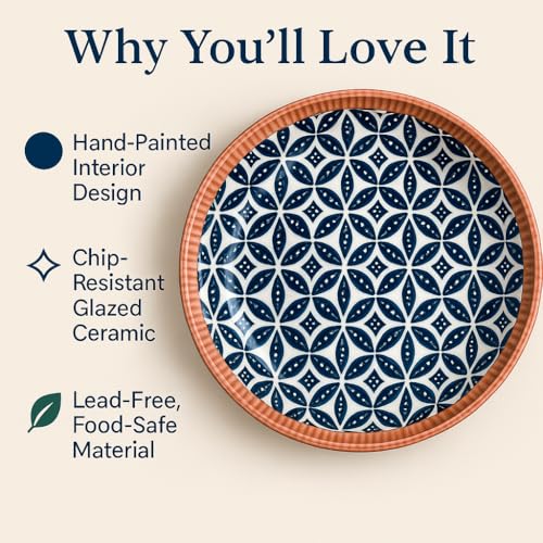 Image of YELONA Ceramic Plate Set of 2 | 8-Inch Honeycomb Design Porcelain Dinner Plates | Floral Petal Pattern | Microwave & Dishwasher Safe | 20 CM | Lead-Free Tableware