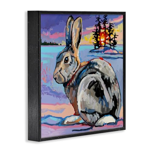 Tableau Goliath Rabbit Adam Swanson Stupell de dimension 61x61cm