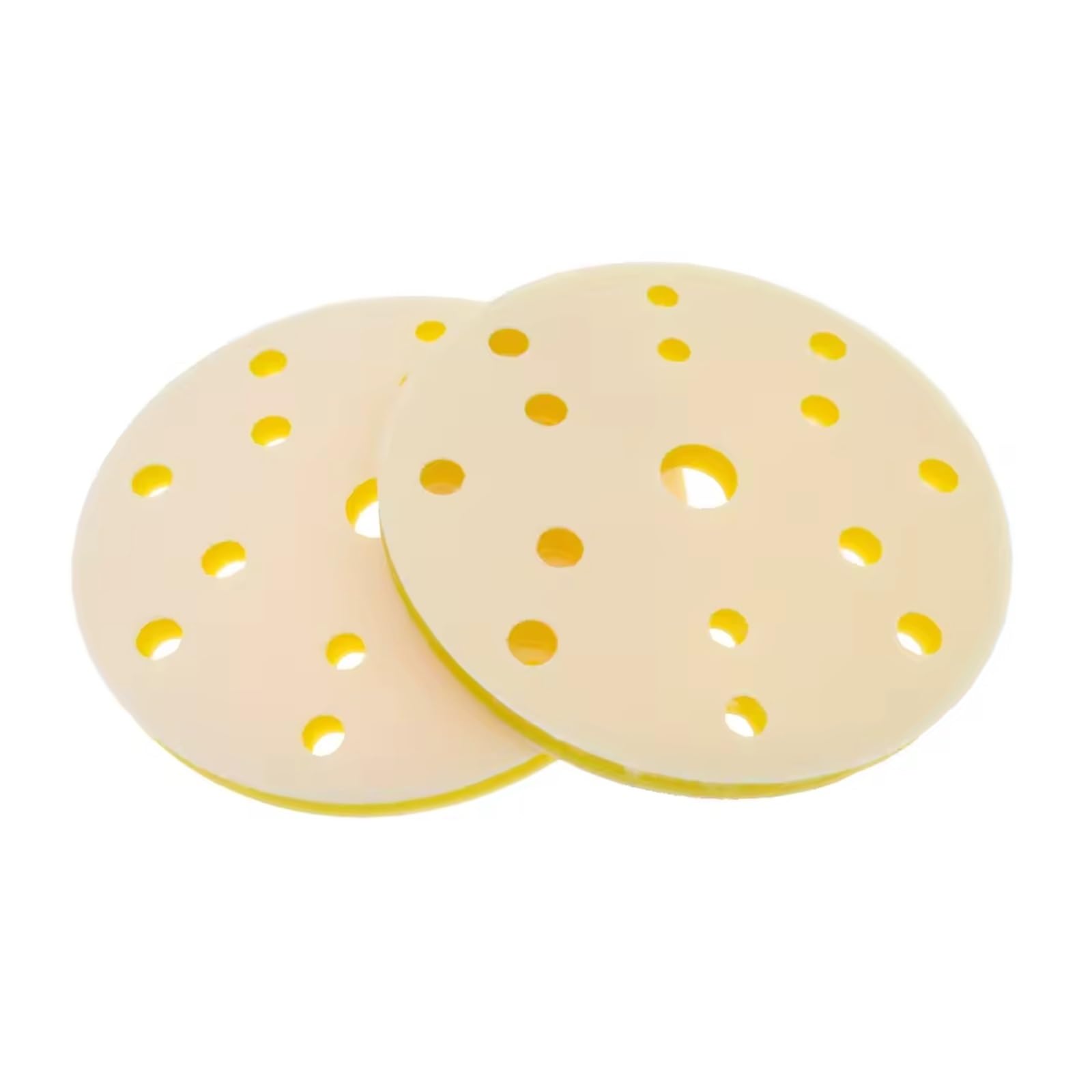 Almohadilla de interfaz 5 uds., almohadillas amortiguadoras esponja suave con gancho y bucle 6 pulgadas 15 agujeros for disco lijado, lijadoras 150mm