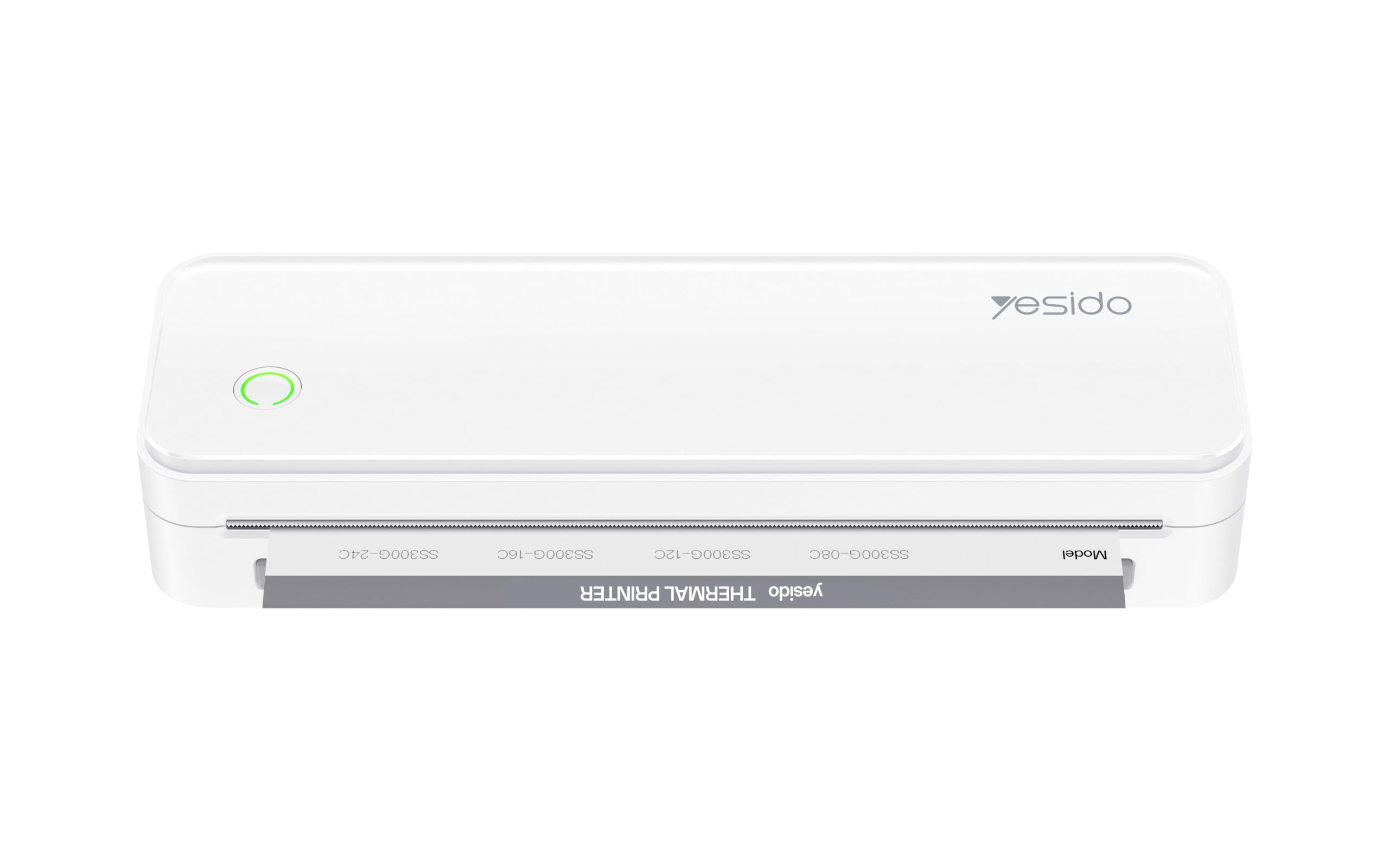 yesido Imprimante Thermique SP11, A4 sans Fil Bluetooth, Blanche