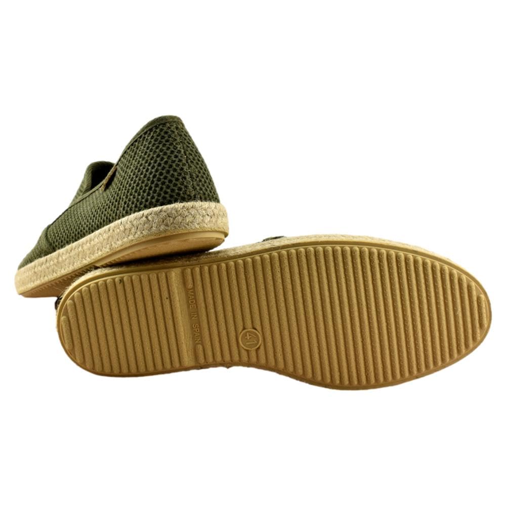 Mediterranea - Zapatillas de Esparto de Rejilla con elásticos Laterales 045368 Lona