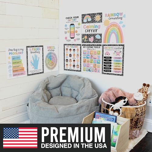 Hadley Designs 9 Calming Corner Posters For Classroom Must Haves For Teachers - 11x14 Calm Down Corner Supplies, Feelings Chart For Kids Ages 4-8, Feelings Wheel Poster, Pastel Classroom Decor - Image 5