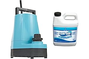 Little Giant 1/6 HP Submersible Utility Pump with Flow-Aide Descaler