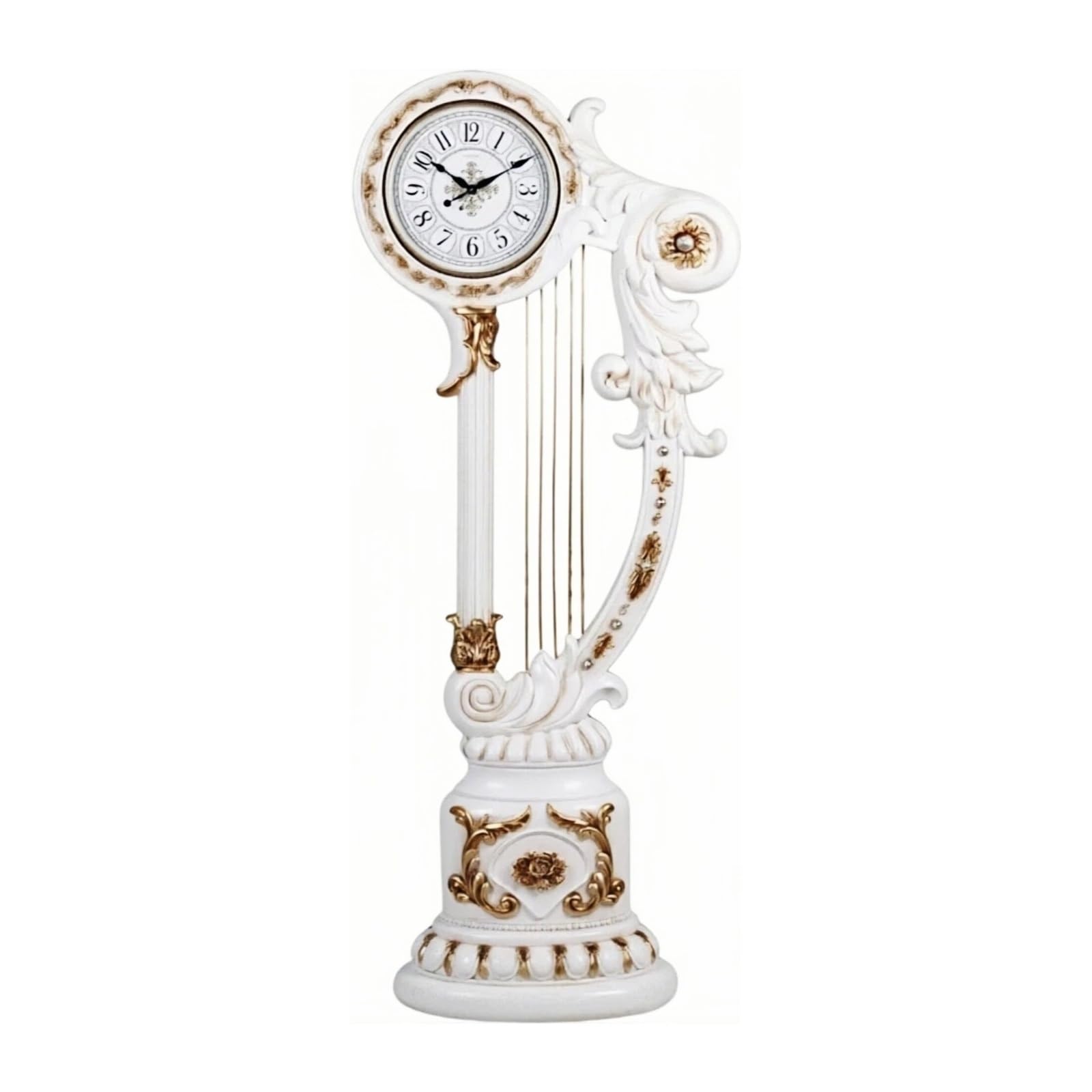 Hhmmei2024-23 Floor Clock Floor Standing Clock Quartz Silent European Style Movement for Home Decor Home Decor